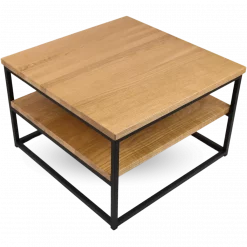 Couchtisch aus Eiche mit zwei Platten
