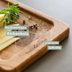 Alternative view of Küchenbrett & Servierbrett | massive Eiche