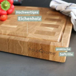 Alternative view of Premium Schneidebrett-Set | Stirnholz aus Eiche
