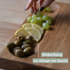 Alternative view of Servier- und Schneidebrett-Set Alina | Massivholz Eiche