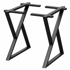 Doppel-Dreieck Tischgestell Metall Schwarz |1 Paar (2 Stück)