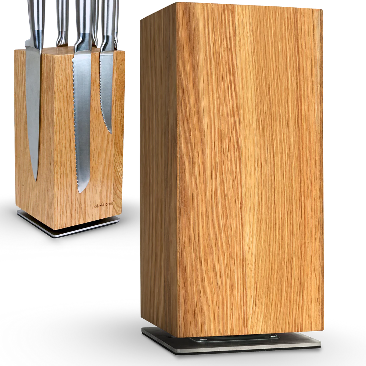 Messerblock 360° Eiche