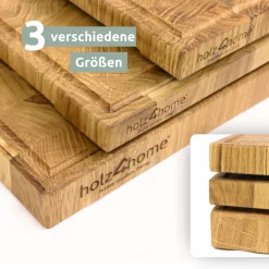 Alternative view of Premium Schneidebrett Stirnholz aus Eiche