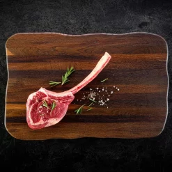 Alternative view of La Madera Steakbrett Master | massive Eiche | Dunkel