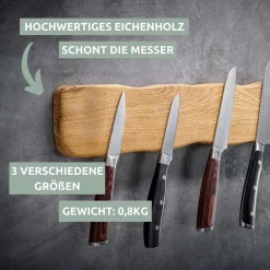 Alternative view of Messerleiste La Madera magnetisch | Eichenholz hell