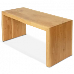 Massivholz Hocker I Bank aus Eiche mit Baumkante | M