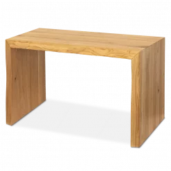 Massivholz Hocker I Bank aus Eiche mit Baumkante | S