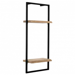 Wandregal high Schwarz Gerahmt I Industrial Style
