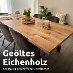 Konfigurator Tischplatten aus massiver Eiche