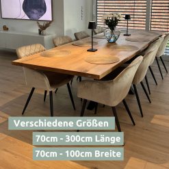 Konfigurator für Massivholz Esszimmertische