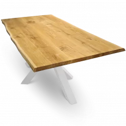 Konfigurator Tischplatten aus massiver Eiche - 300cm x 100cm, Baumkante