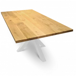 Konfigurator Tischplatten aus massiver Eiche - 300cm x 100cm, Gerade Kante